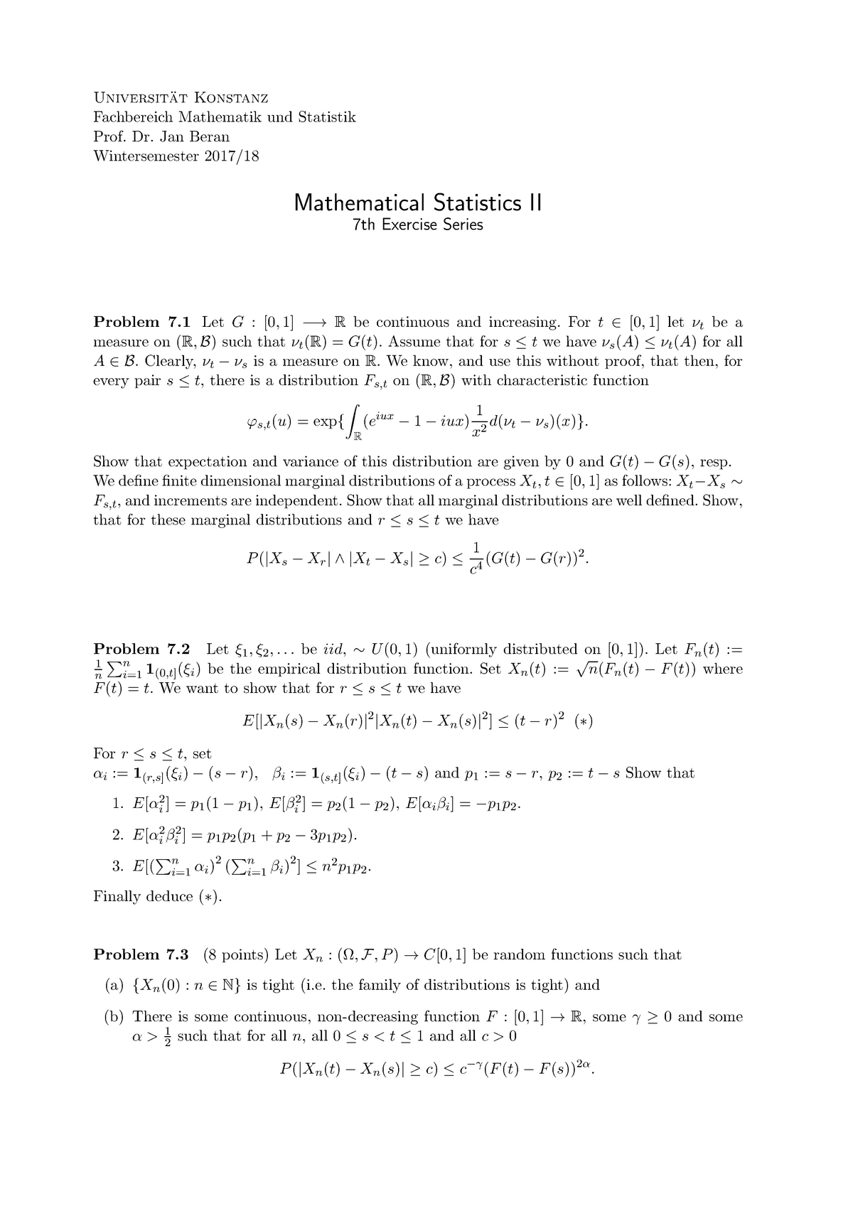 Math Stat Ii W1718 Series 7 Mat Studocu