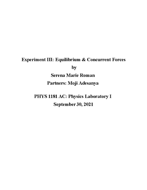 Experiment 9 - Physics Post Lab - Experiment 9: Standing Waves on A ...