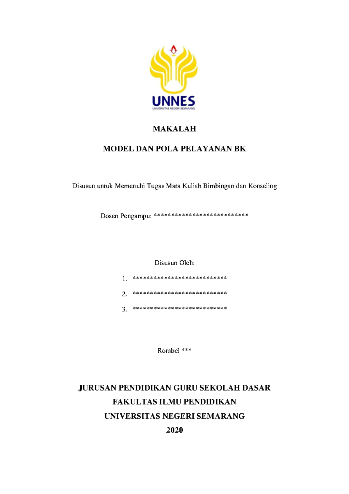 Model Dan Pola Layanan Bimbingan Konseling - MAKALAH MODEL DAN POLA ...