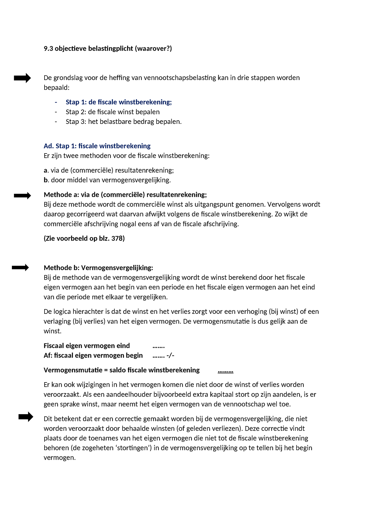 Tvbp Samenvatting Belastingrecht Voor Bachelors En Masters Objectieve Belastingplicht