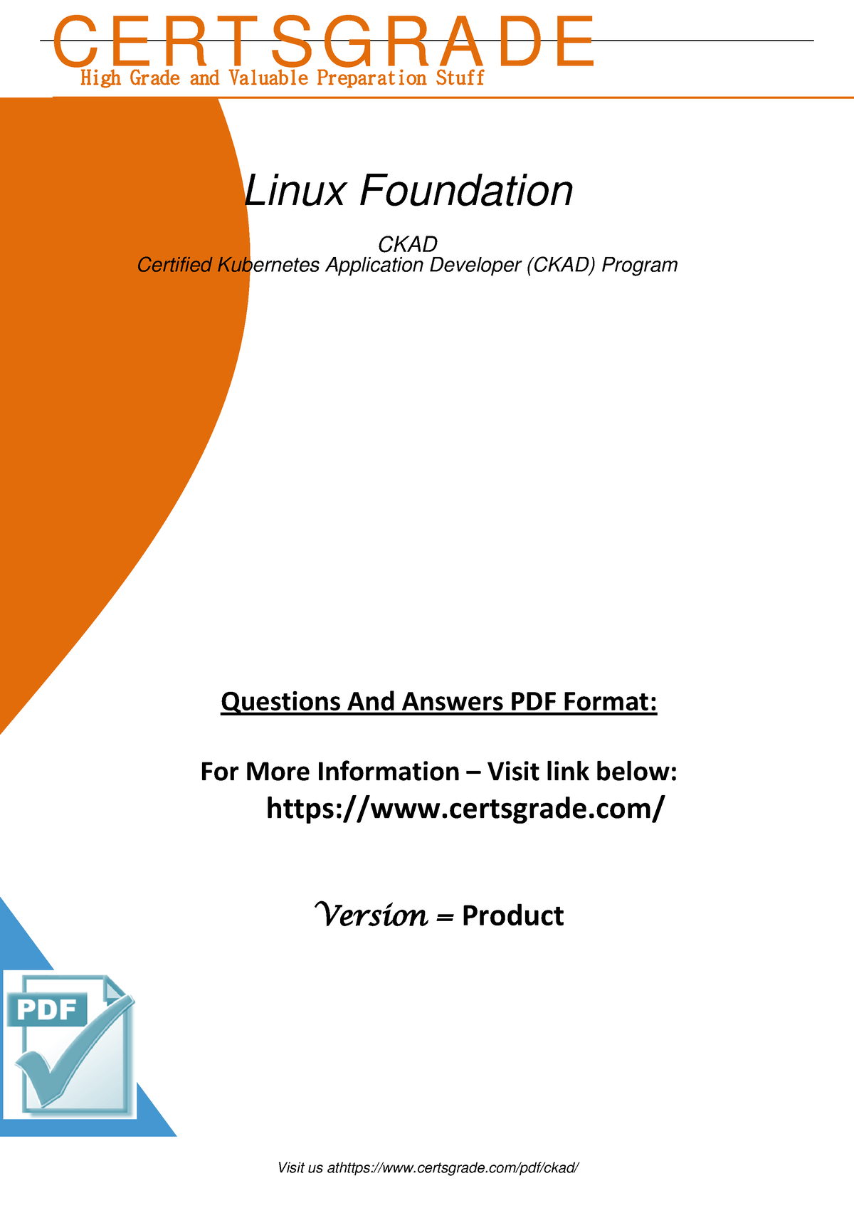 Grab CKAD Certification Exam Questions And Answers Demo - ####### Questions  And Answers PDF Format: - Sns-Brigh10