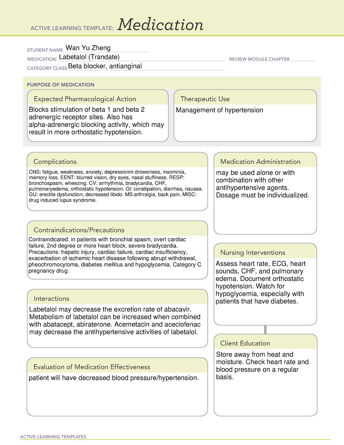 labetelol-ati-medication-template-active-learning-templates