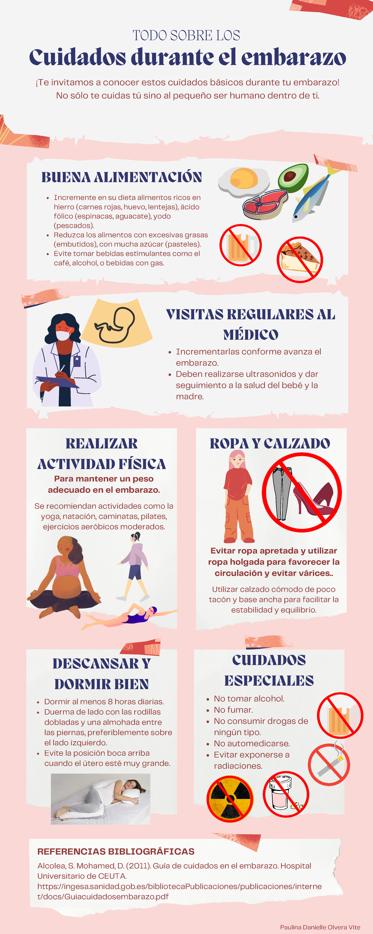 Infografía Sobre Los Cuidados Básicos Durante El Periodo De Embarazo En ...