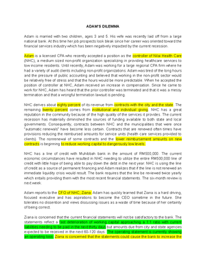 CASE 5 - case summary - Group Assignment :Group 3 School of Management ...