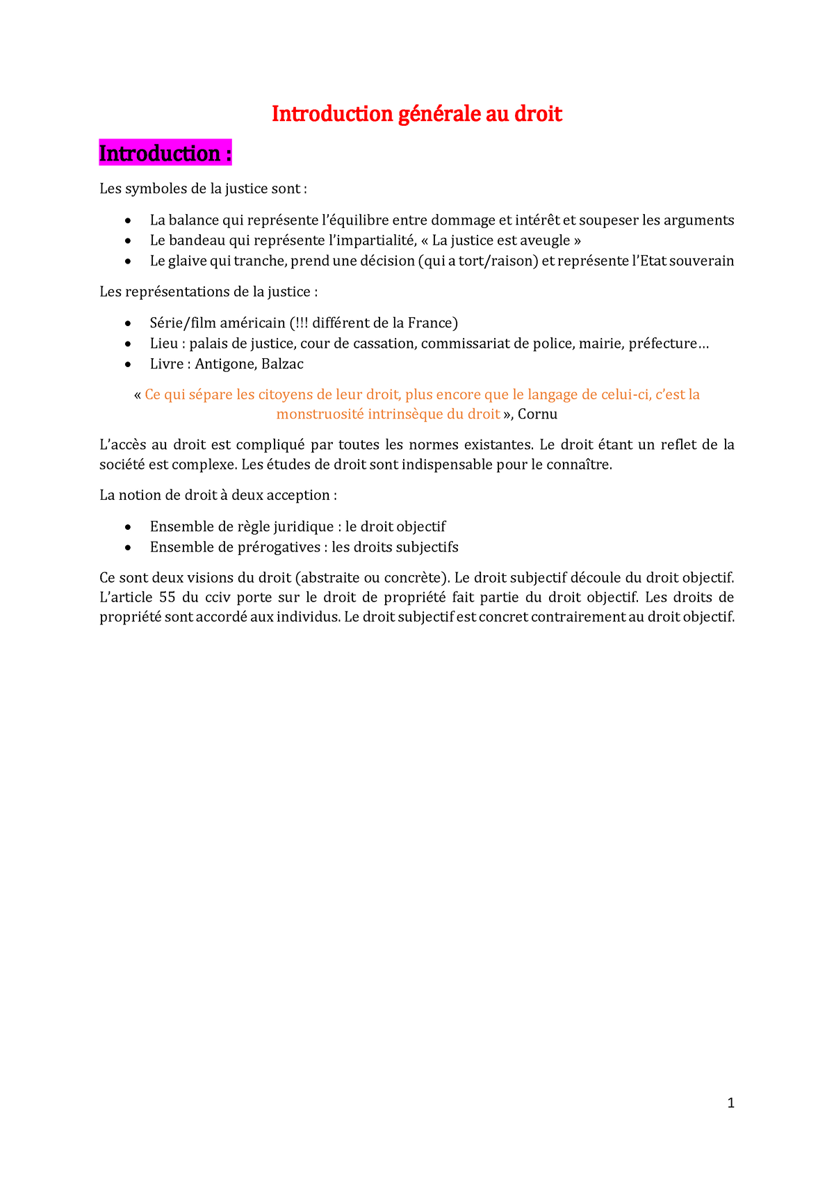 les etapes d'une introduction en dissertation juridique