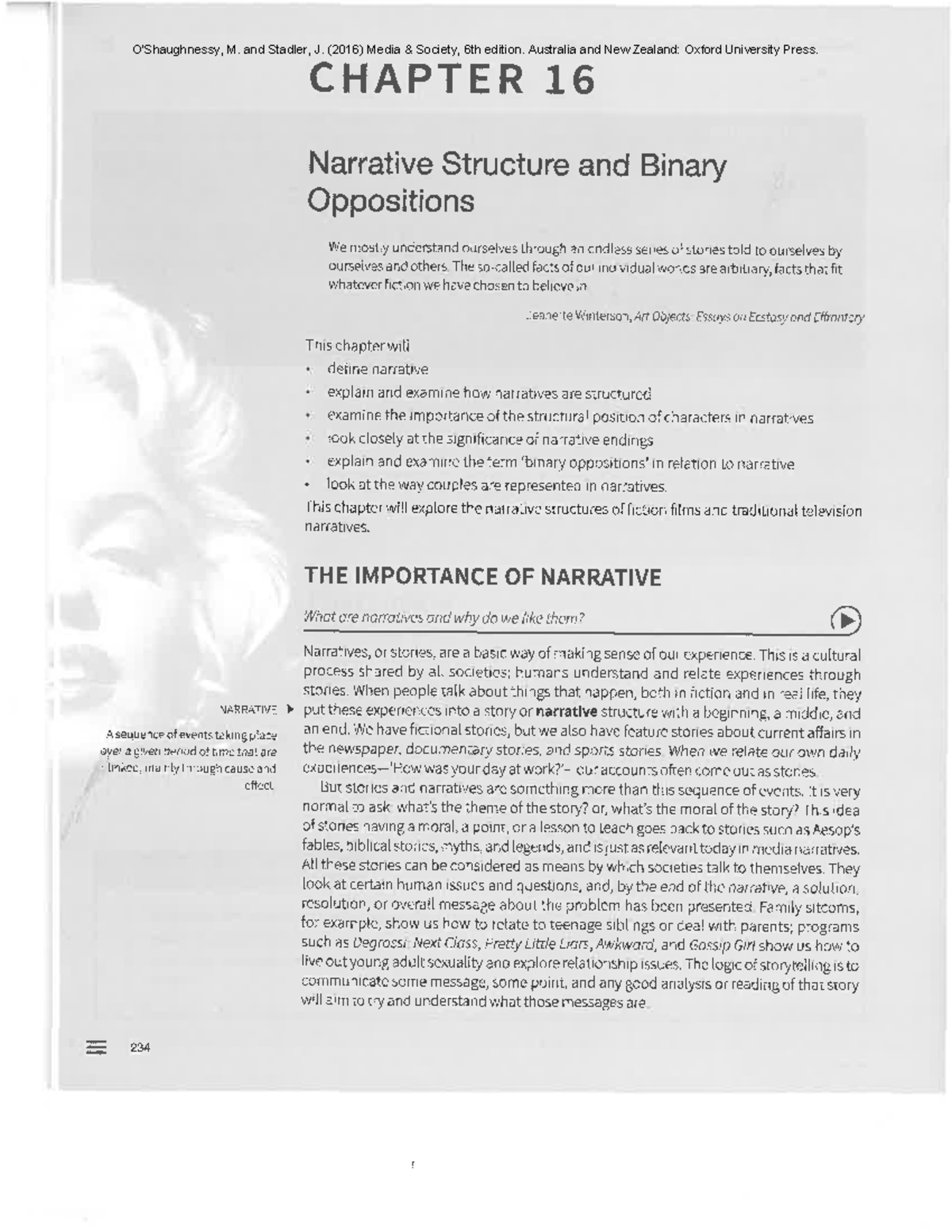 O'Shaughnessy 16 review SMAD 301 Flamiano M. and Stadler, J. (2016) Media Society, 6th edition