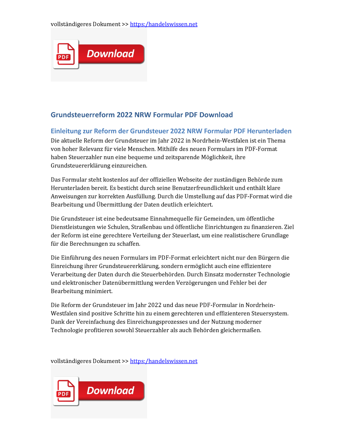 Grundsteuerreform Nrw Formular Pdf Download Grundsteuerreform Nrw Formular Pdf