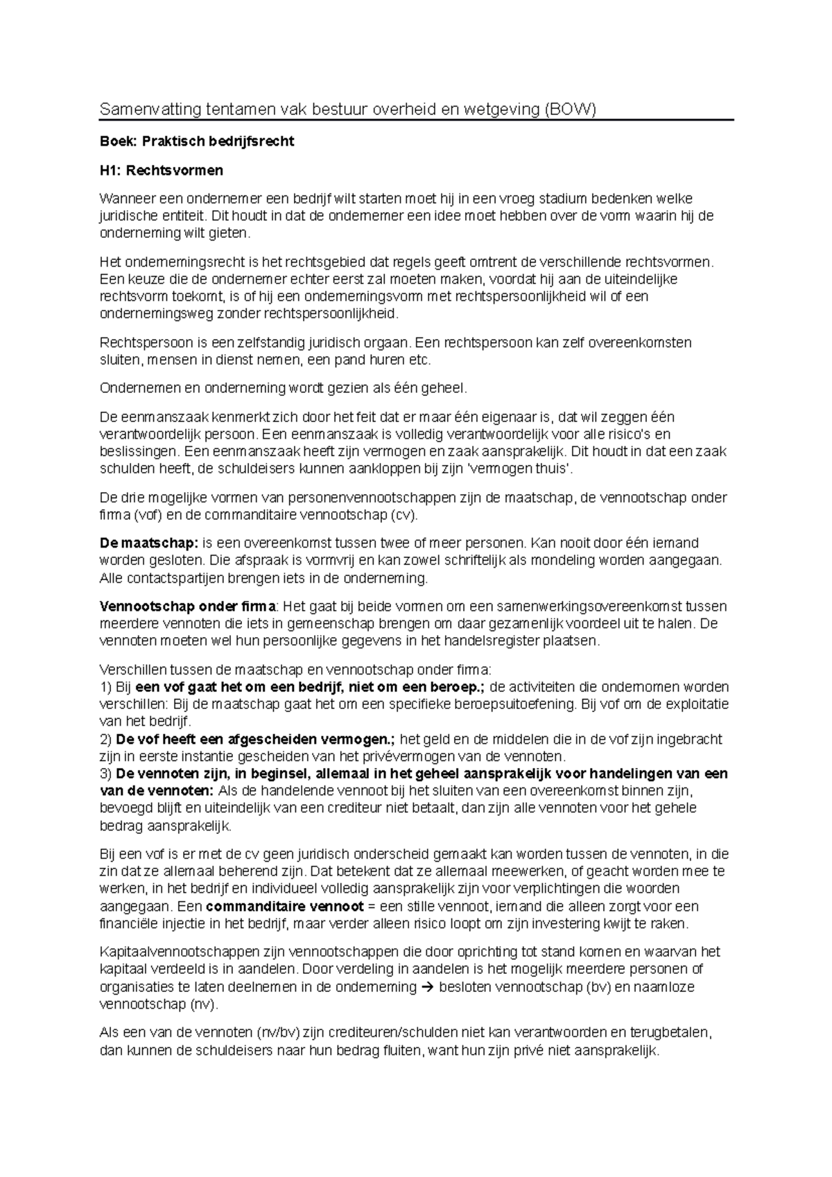 Bestuur overheid en wetgeving samenvatting boeken Samenvatting tentamen vak bestuur overheid Bestuur overheid en wetgeving samenvatting boeken Samenvatting tentamen vak bestuur overheid