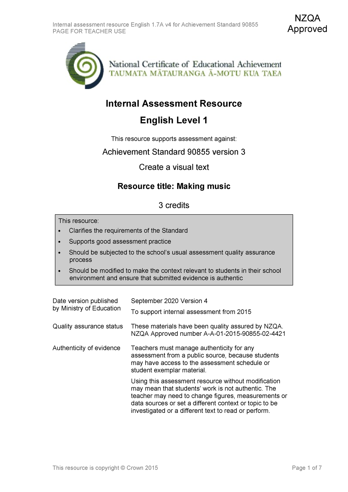 1.7A V4 - They Are Very Good Notes - Internal Assessment Resource ...