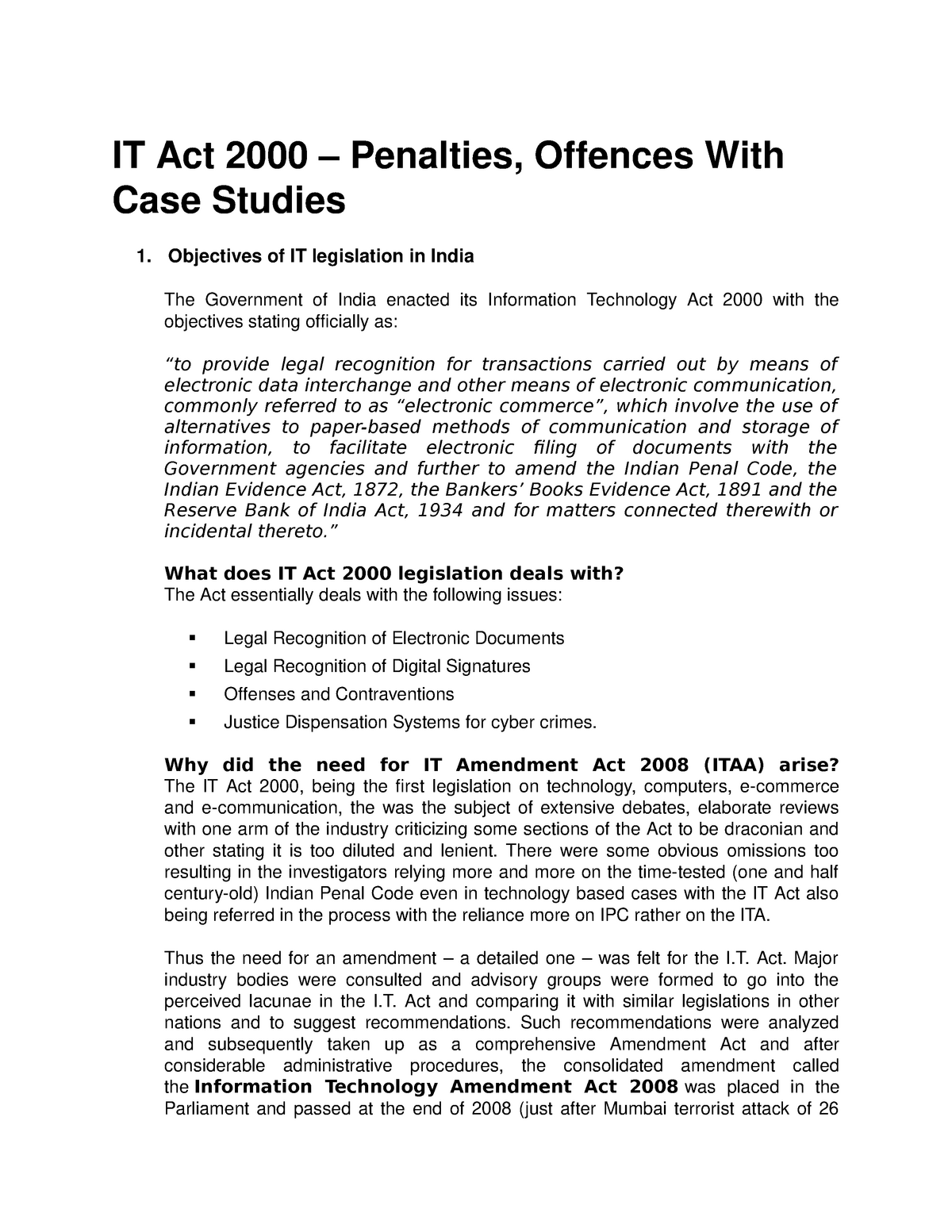 case study on section 67 of it act 2000