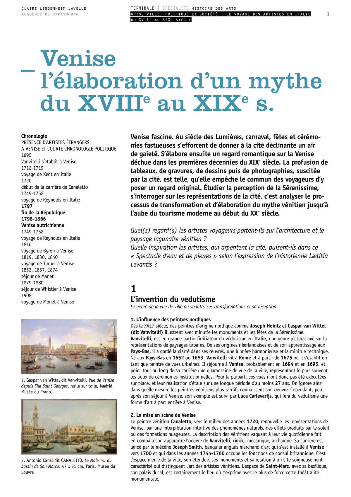 dissertation venise au moyen age