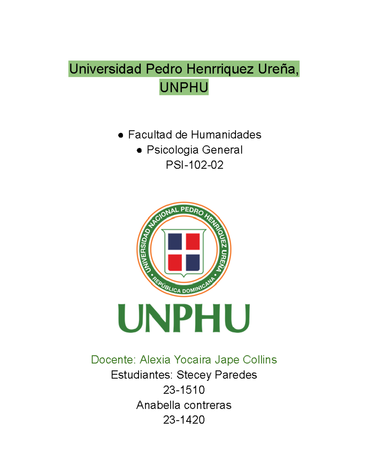 Psicologia sensacion y percepcion - Universidad Pedro Henrriquez Ureña ...