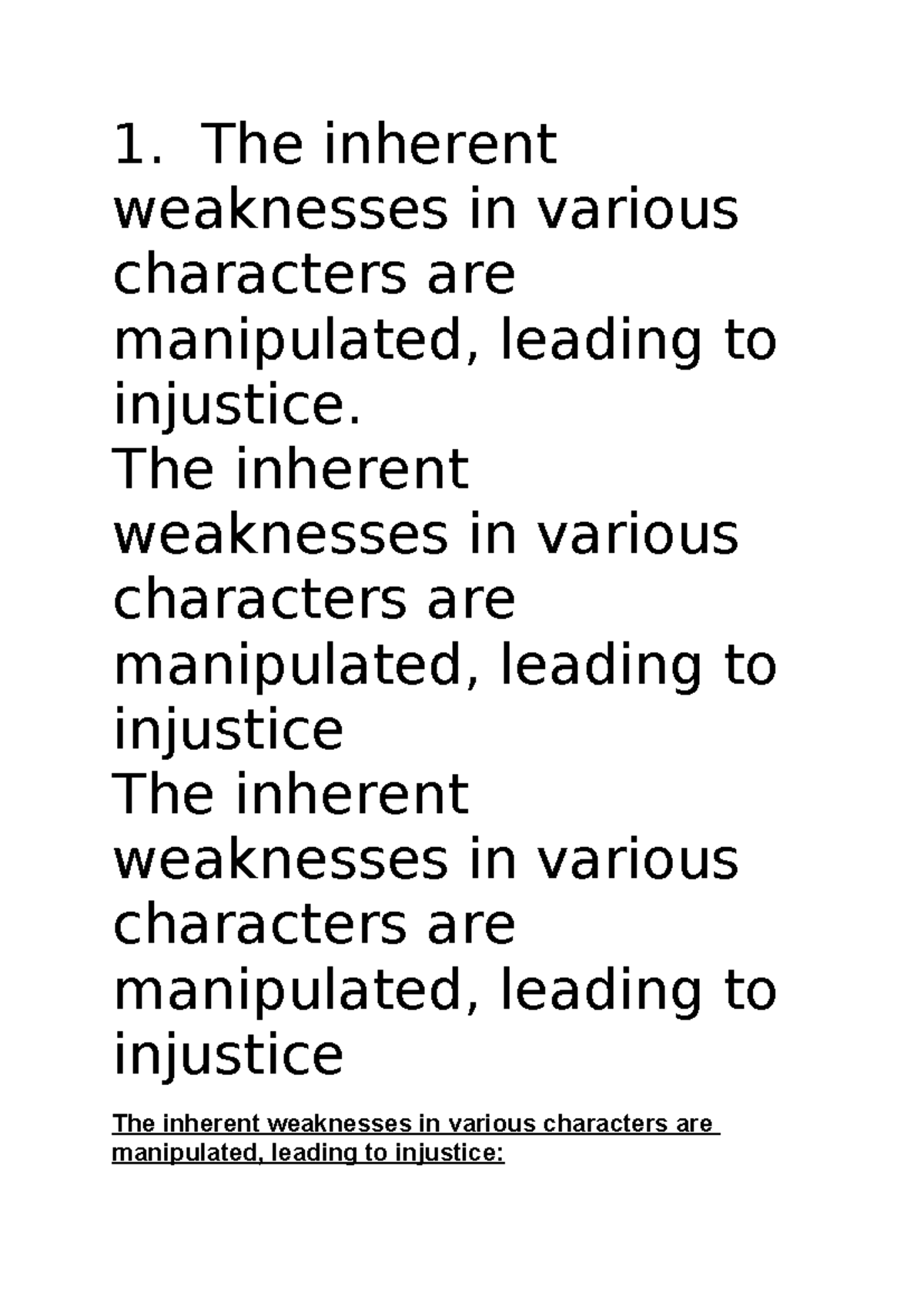 1 - vgjfctfc - BcomSCM - 1. The inherent weaknesses in various ...