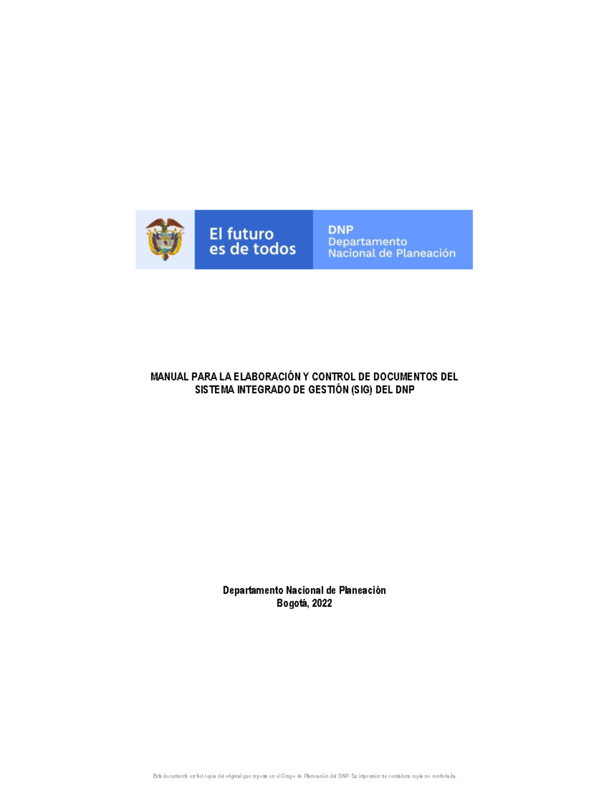 M-PG-03 Manual Para La Elaboracion Y Control De Documentos Del SIG ...