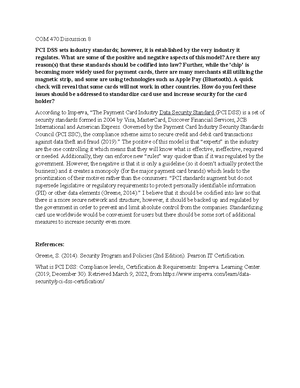 COM 470 Assignment 6 - Project 11.2: Assessing Security Breach ...