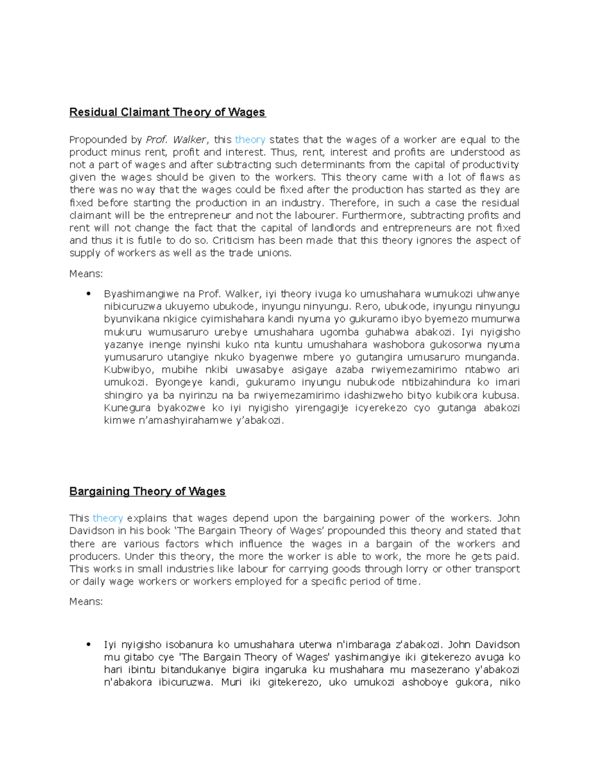 assignment-on-wage-and-motivation-theories-residual-claimant-theory