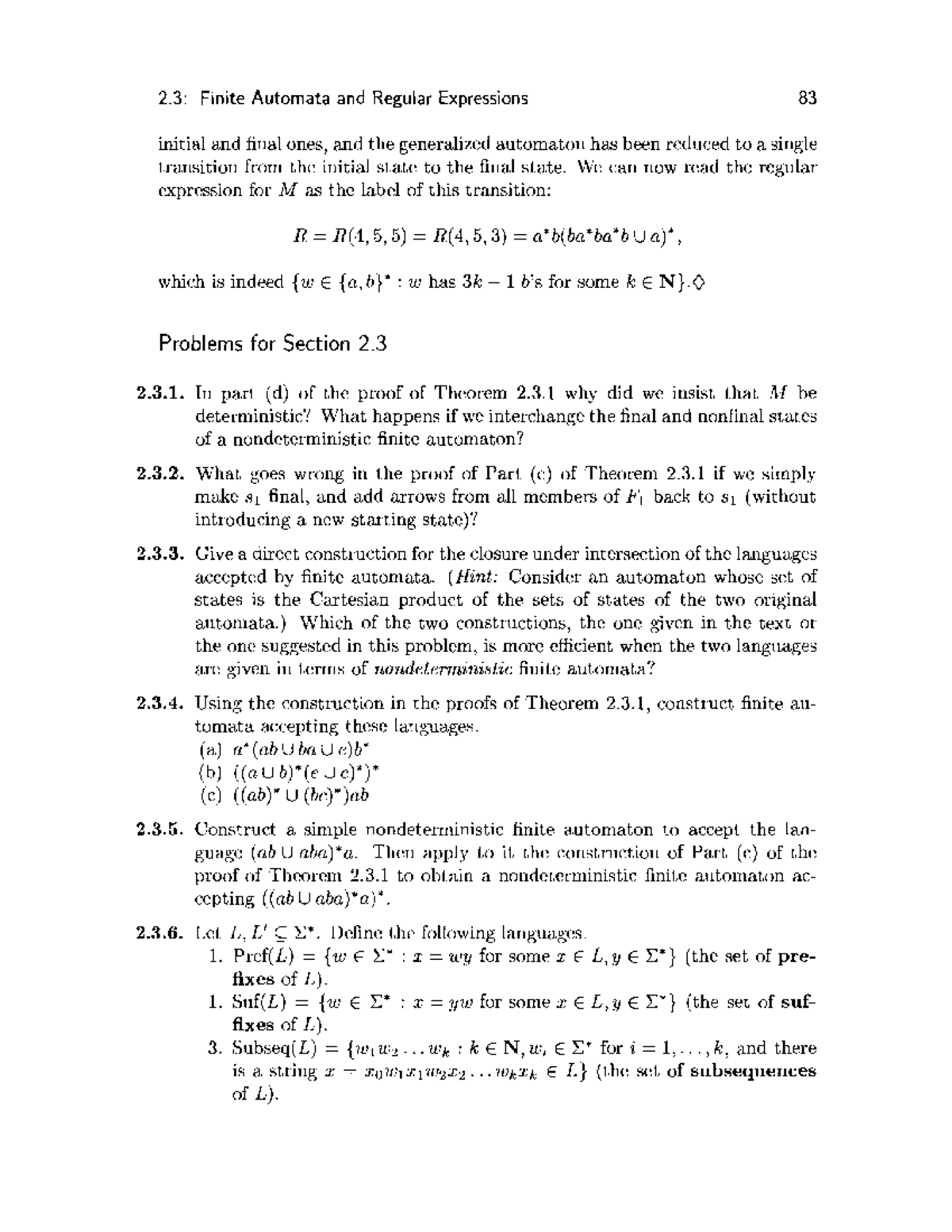 Ex2 3 - Ex2_3 - 2: Finite Automata and Regular Expressions 83 initial ...