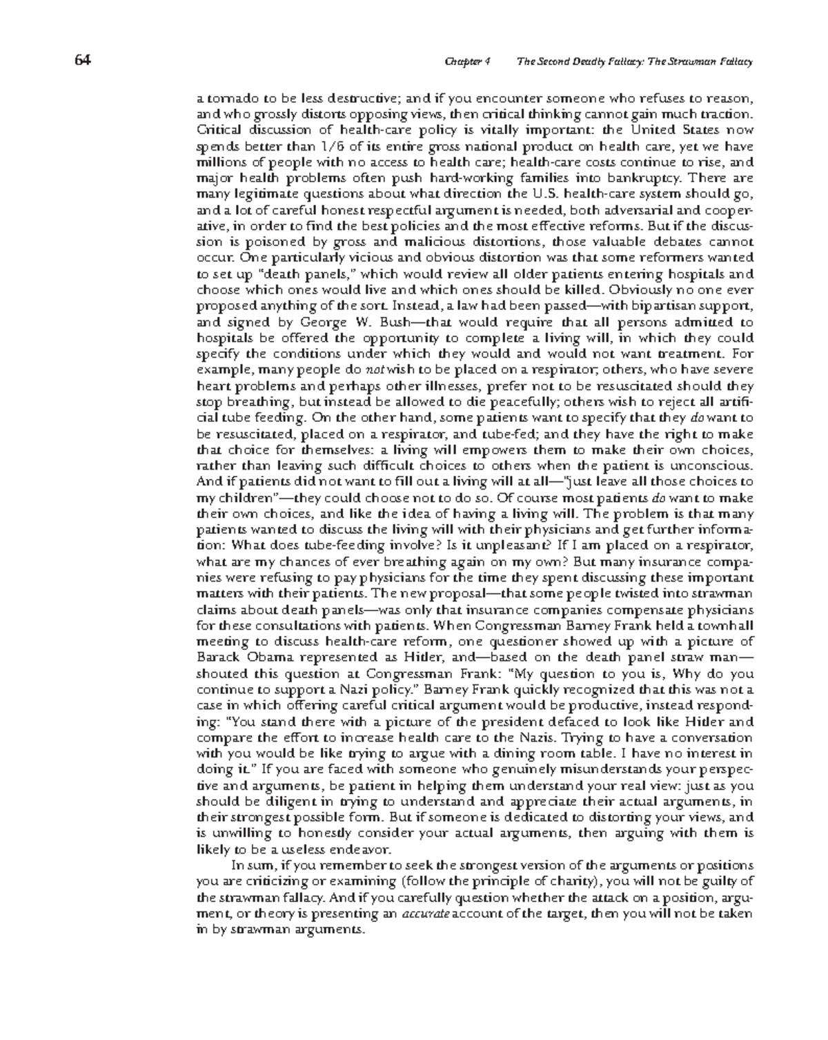 85 - Hello - 64 Chapter 4 The Second Deadly Fallacy: The Strawman ...