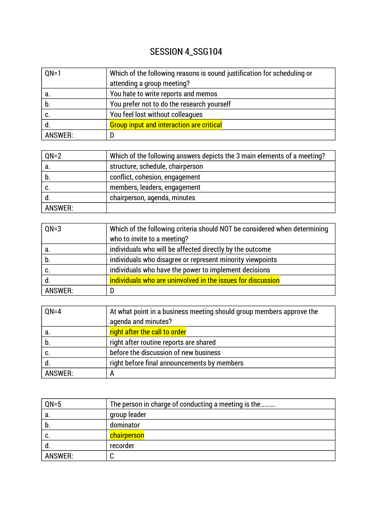 Session-IV SSG104 - Mnkhsl;oẹo - SESSION 4_SSG QN=1 Which Of The ...