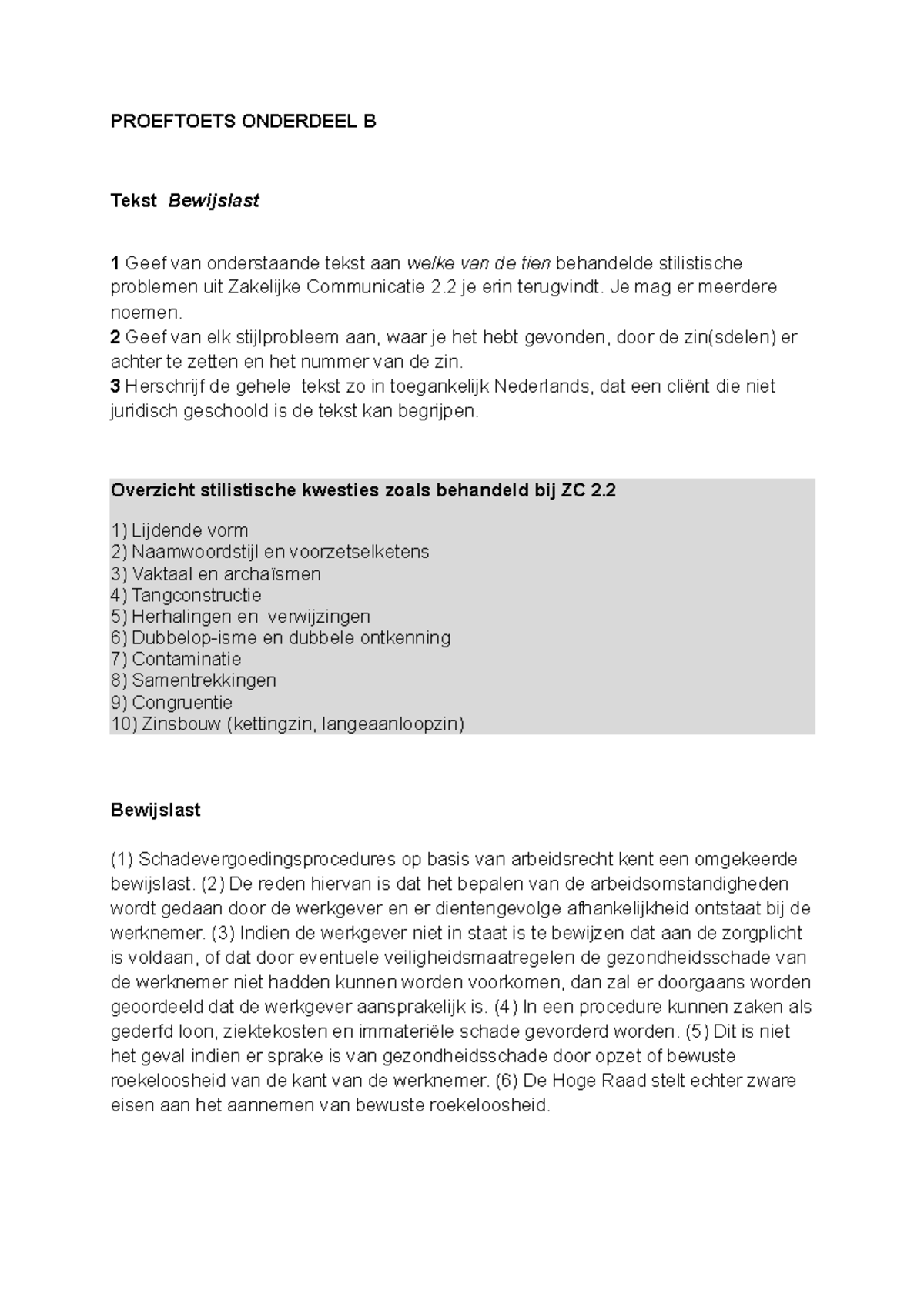 Proef/oefen Tentamen 2019, Vragen En Antwoorden - PROEFTOETS ONDERDEEL ...