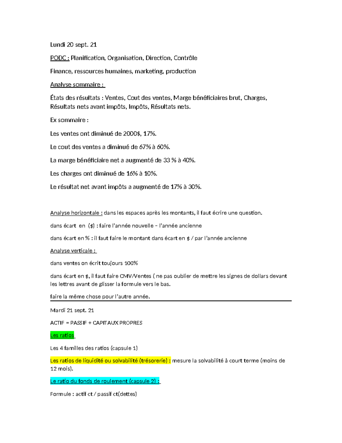 Finance-chapitre 3(note de cours) - Lundi 20 sept. 21 PODC ...