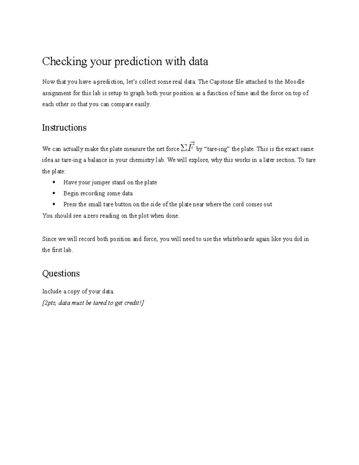 Checking your prediction with data physics - Checking your prediction ...