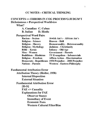 CC Notes 5 Intelligence - NOTES – INTELLIGENCE MODELS OF INTELLIGENCE ...