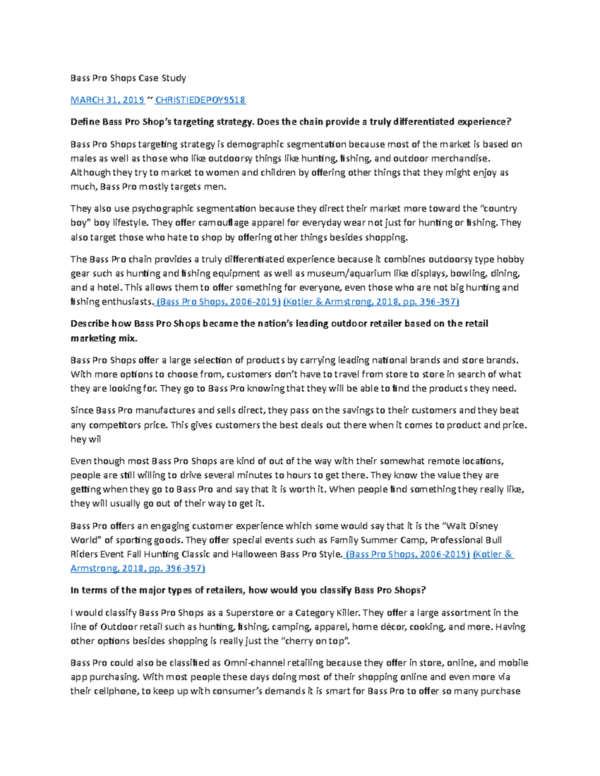 Bass pro and Me Bass Pro Shop Case Study Bass Pro Shops Case Study