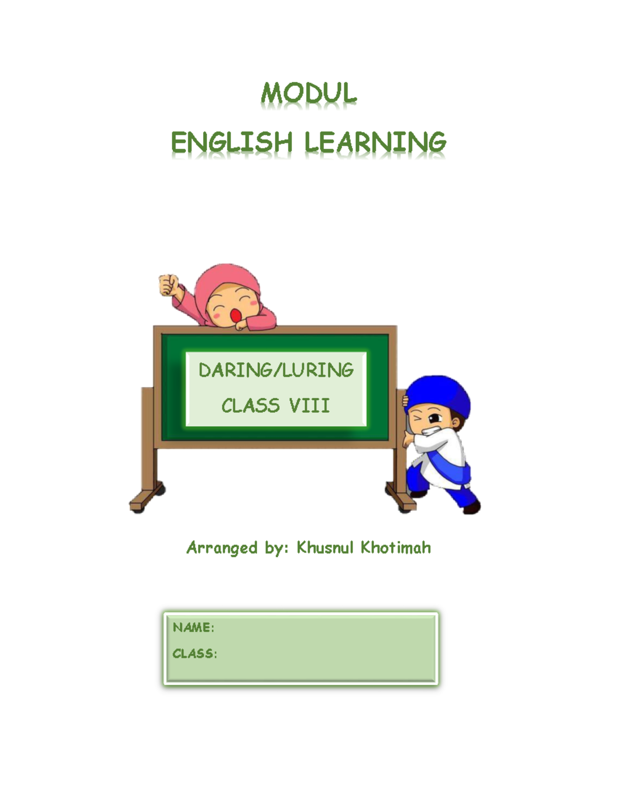 English Modul Learning For Eight Class - MODUL ENGLISH LEARNING ...