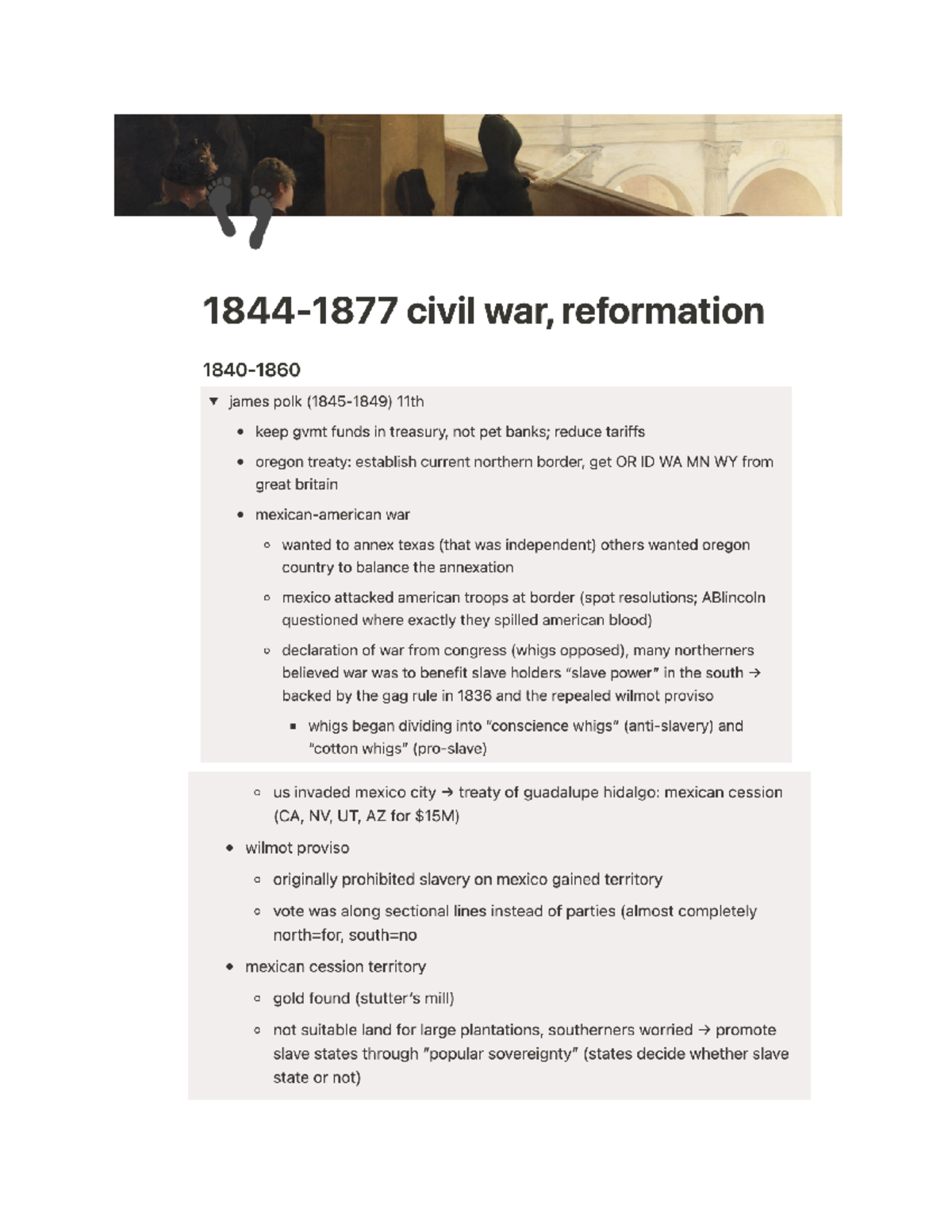 18441877 Civil War This is a summary of the whole unit time period