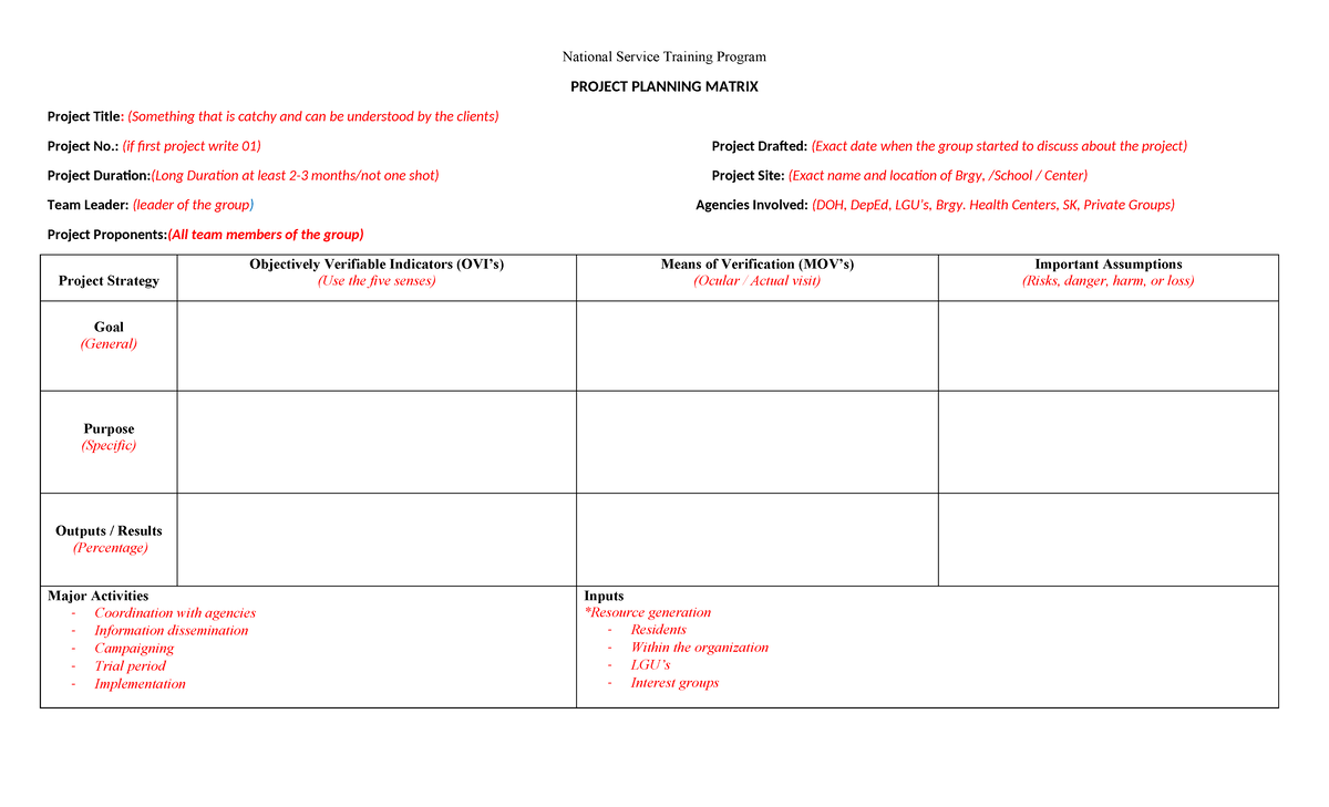 project-plan-matrix-this-is-for-nstp-cwts-1st-year-students