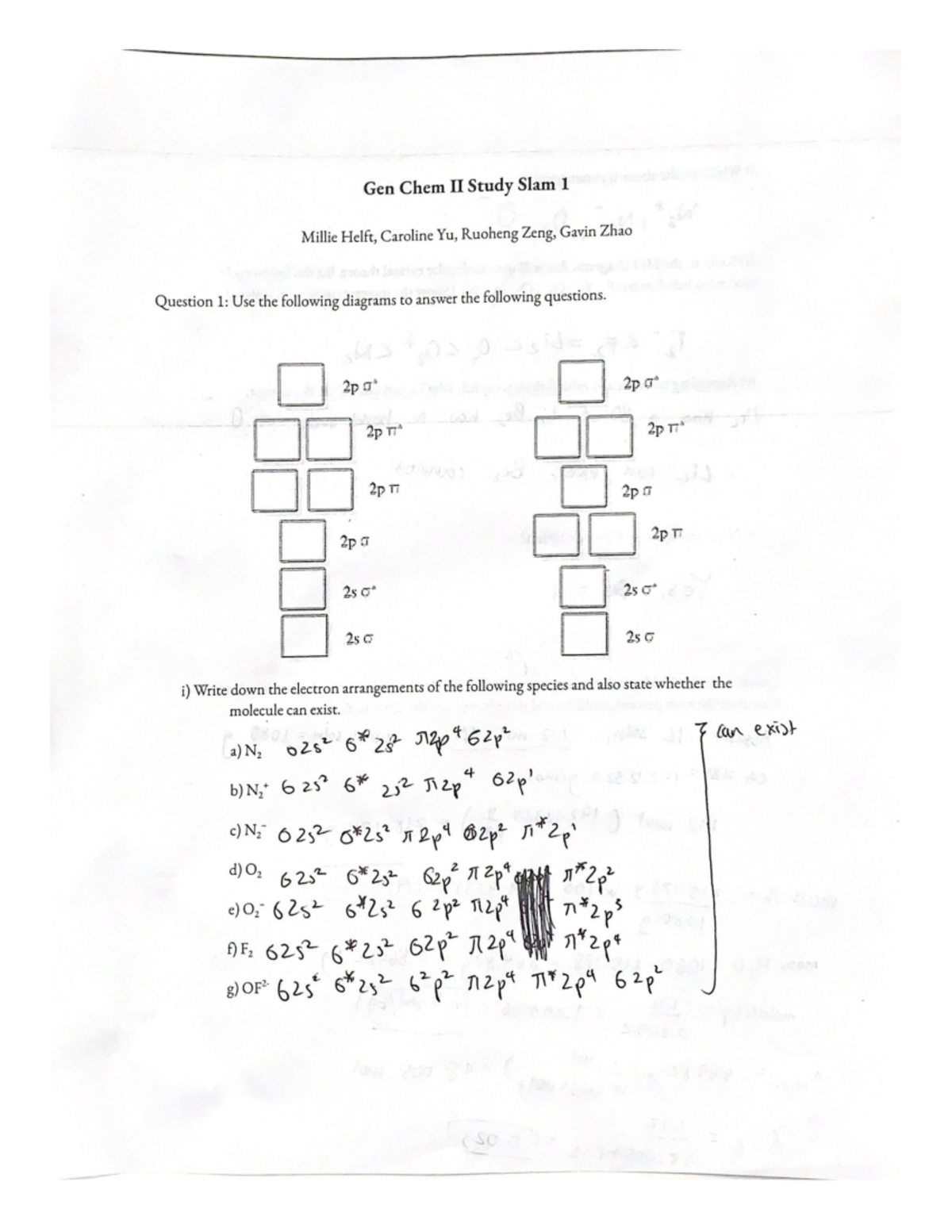 Gen Chem II Study Slam 1 - practice - CHEMUA126 - Studocu