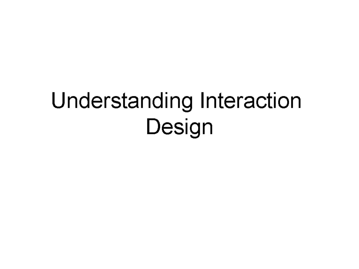 Understanding Usability Presentation - Understanding Interaction Design ...