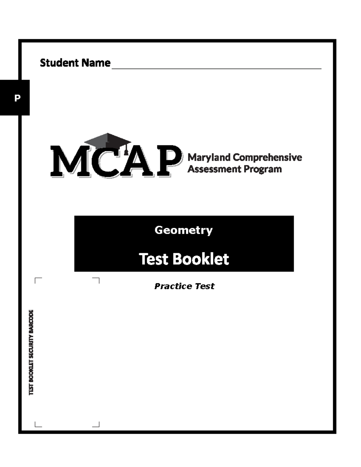 MD1126623 Gr10Geo PT - thank you - Practice Test P Geometry Section 1 ...