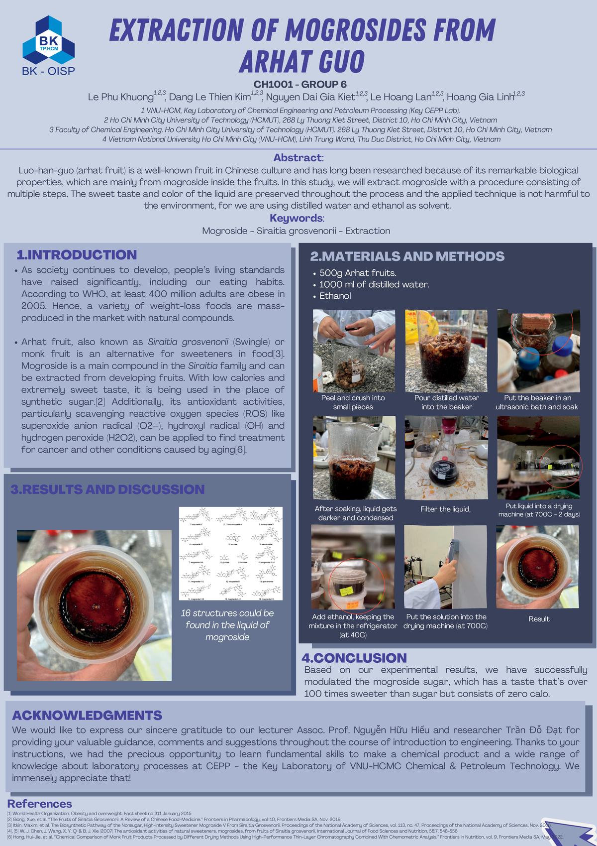 2 - Poster NMKT - Extraction of Mogrosides from Arhat Guo 1 VNU-HCM ...