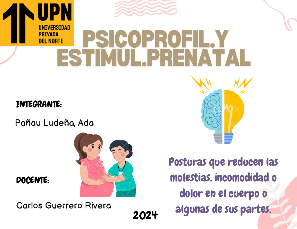 Posturas Antalgicas - INTEGRANTE: DOCENTE: 2024 Pañau Ludeña, Ada ...