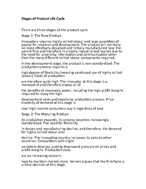 Stages of Internationalization and Patterns of Expansion - Stages of ...
