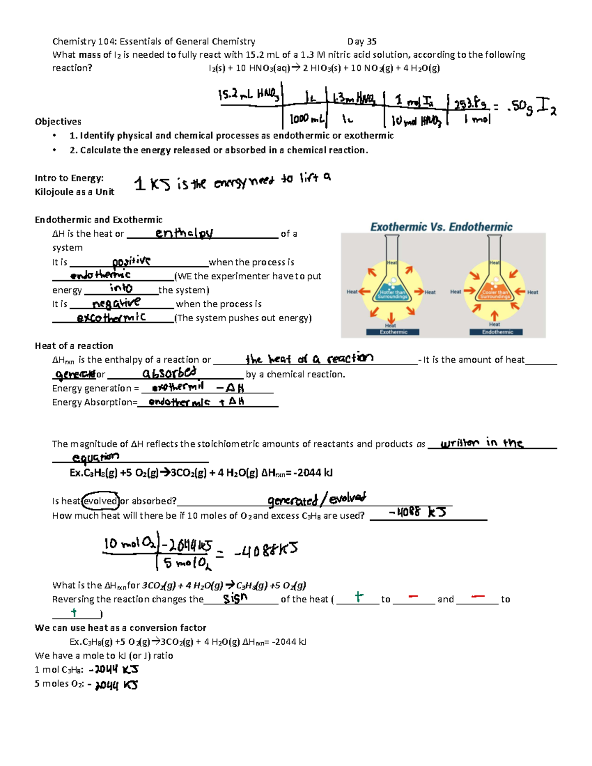 CHM 104 Day 35 - Lecture Notes/ Practice Problems For Chm 104 Wentzel's ...