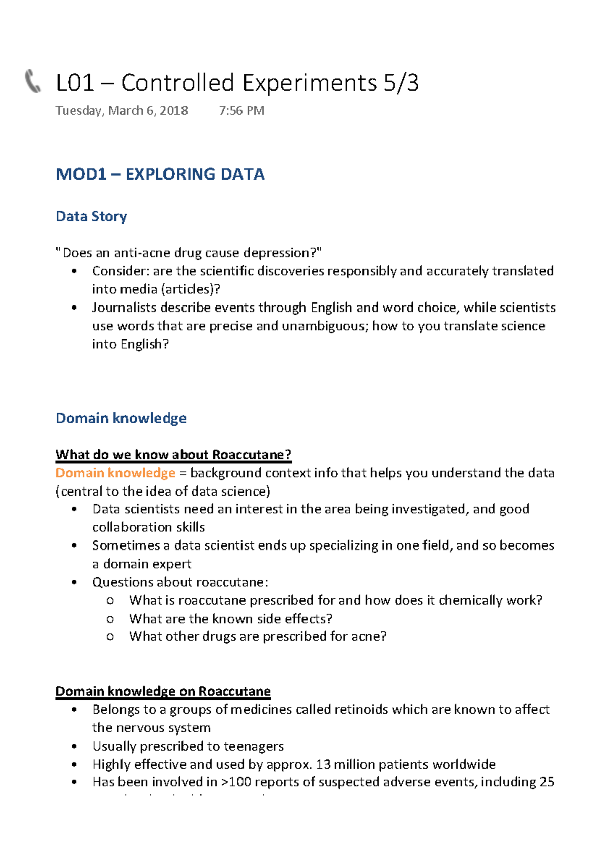 Controlled Experiments Notes - Warning: TT: undefined function: 32 MOD1 ...