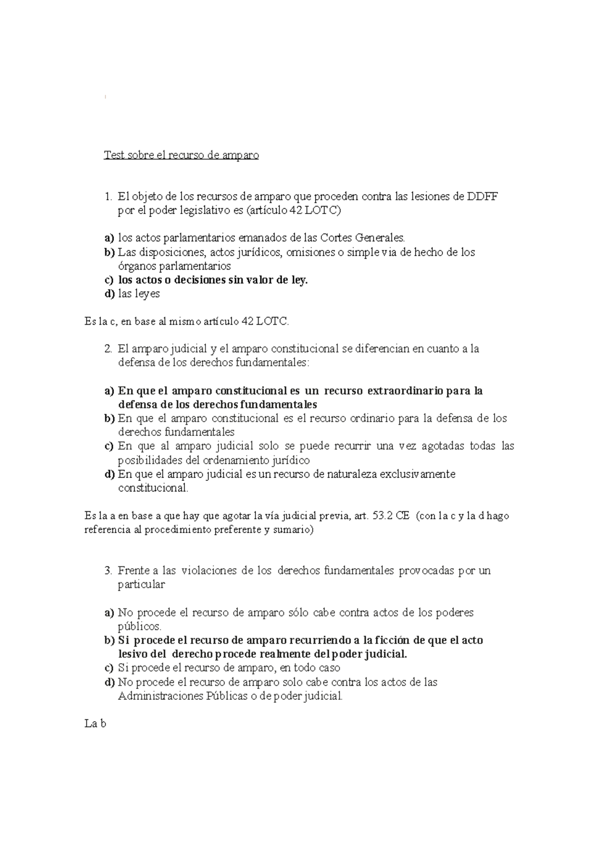 CASO Practico Sobre EL Recurso DE Amparo - Derecho Constitucional III ...