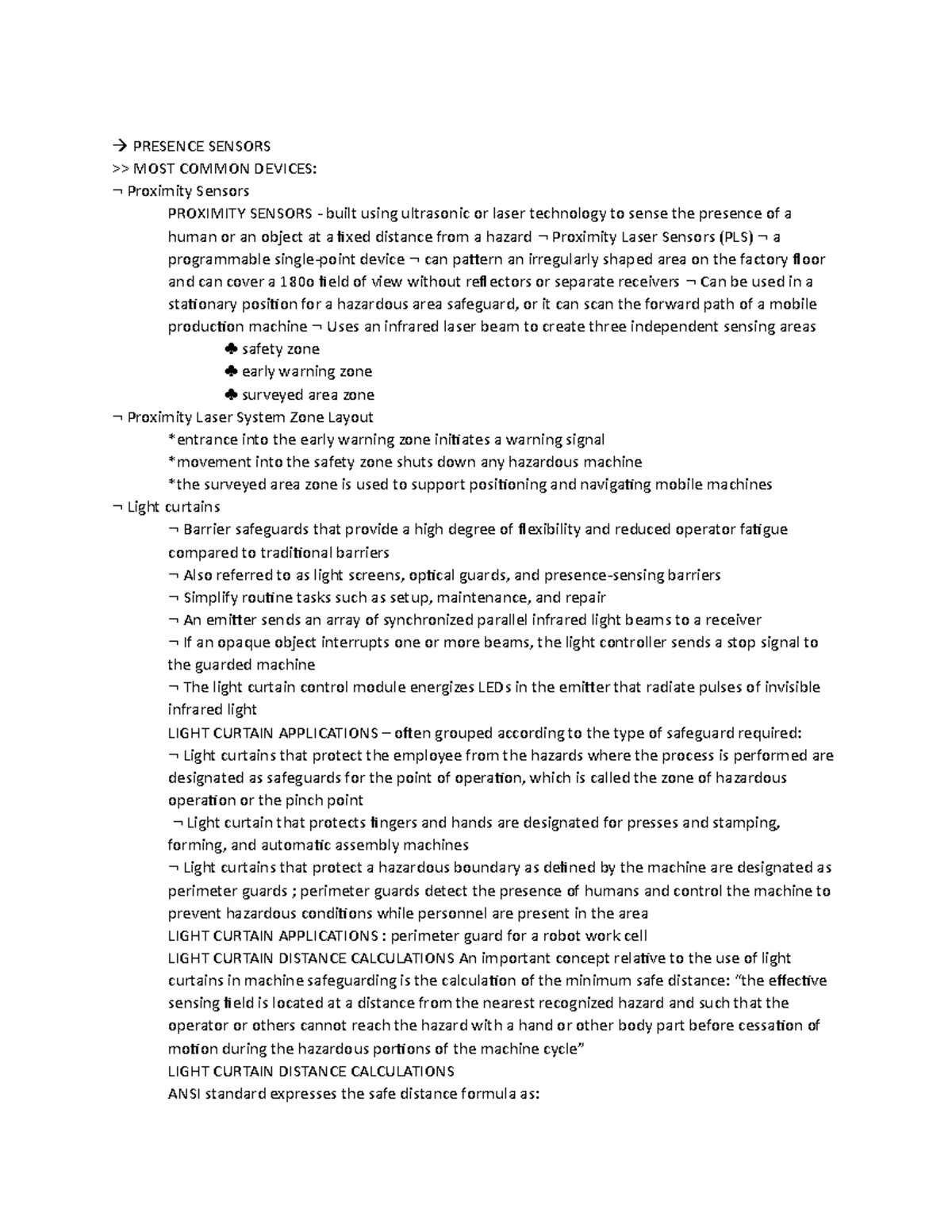 Presence Sensors - PRESENCE SENSORS >> MOST COMMON DEVICES: Proximity ...