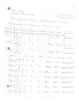 EXP 38 and 39 Lab Report - experiment - Name: Jaiden Binning CHE 112 ...