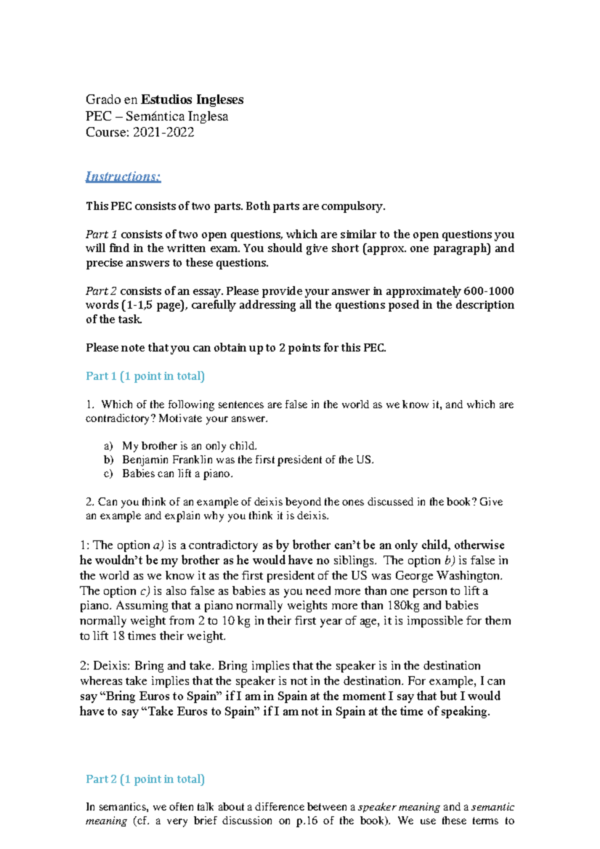 PEC 2021 22 semantics - Grado en Estudios Ingleses PEC – Semántica ...