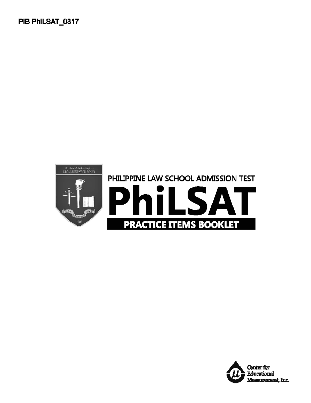 Philippine Law School Admission Test Practice Items PIB PhiLSAT