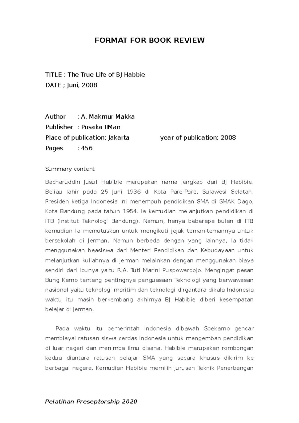 format-for-book-review-format-for-book-review-title-the-true-life