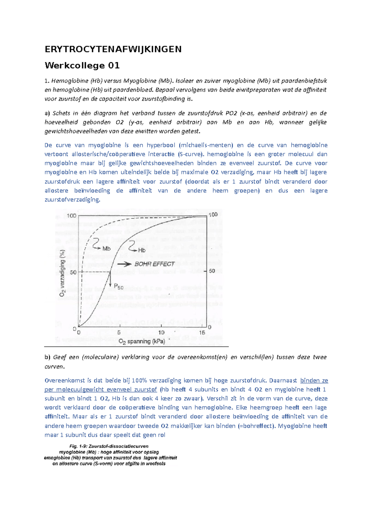 Antwoorden Werkcolleges Bloed En Bloedvormende Organen ...