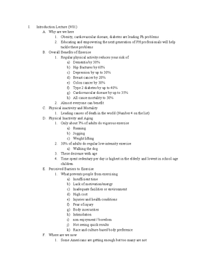 KNES 320 Lecture Notes - Cardiovascular System Function The ...