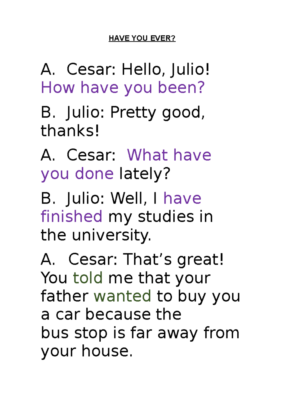 10 Preguntas Con Has You Ever: Have You Ever Examples – IAPQ