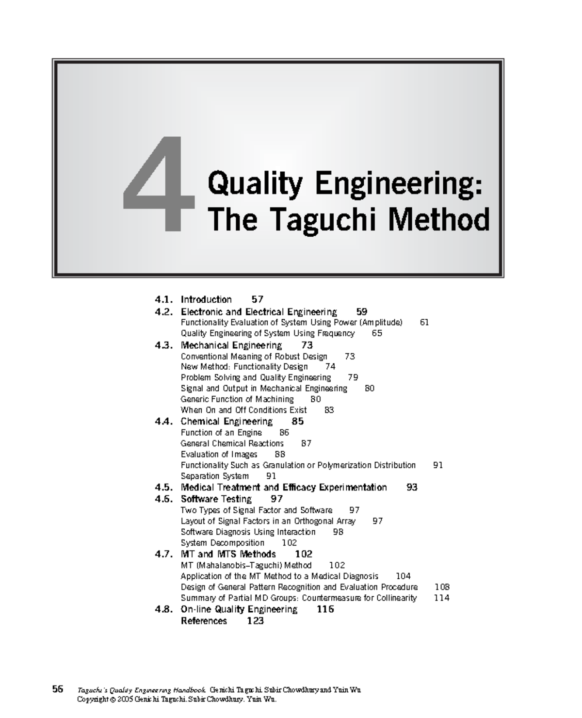 Quality engineering the taguchi method - Quality Engineering: Taguchi’s ...
