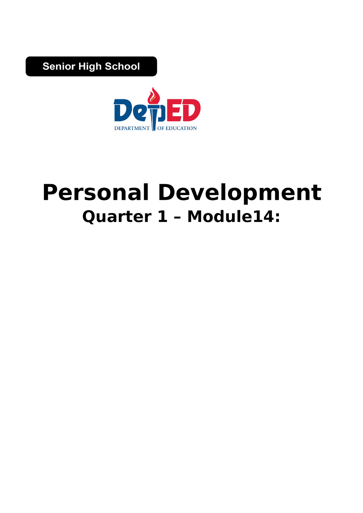 Personaldevelopment Q1 Mod14 Emotionalintelligence V2 - Personal ...